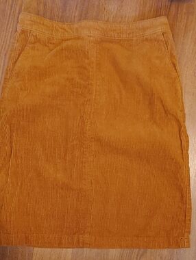 Tu Corduroy Pencil Skirt in Tan Sz 10